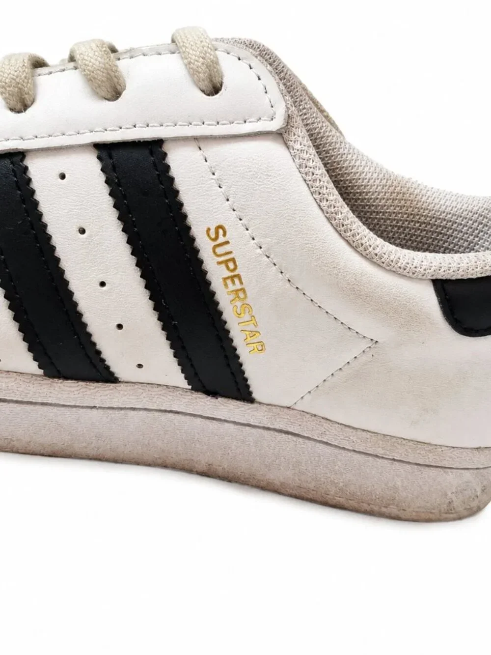 Adidas Superstar Men's 6.5 Shoes White Leather Low Top Sneakers